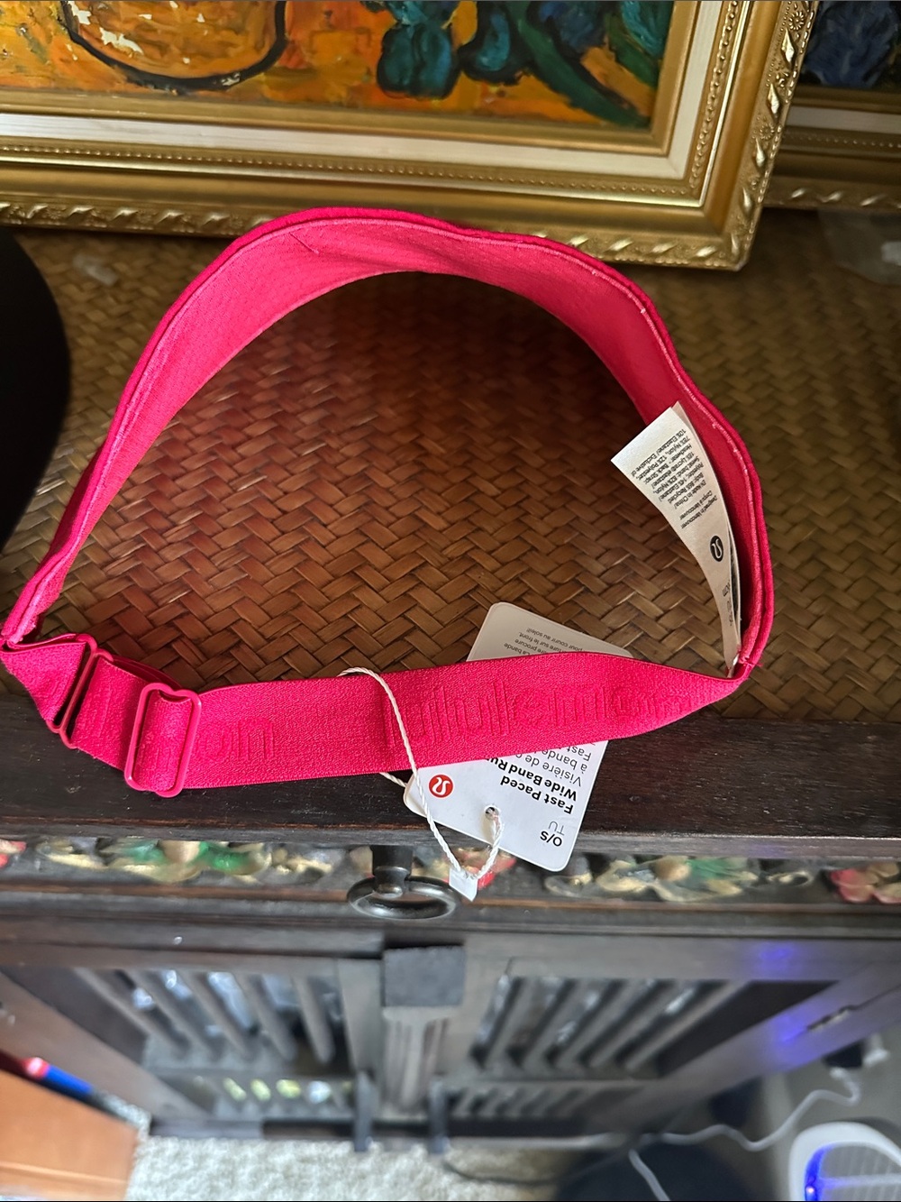 Lululemon Adjustable Visor - Black & Red - Picture 4 of 5